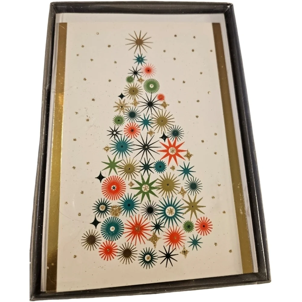 Hallmark Holiday Card Boxed Set with Envelopes Open Box -1 Card & Envelope 15 Ct